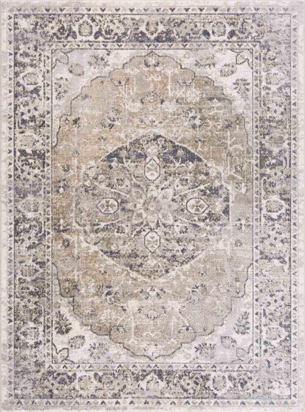 Rudo Beige Washable Area Rug