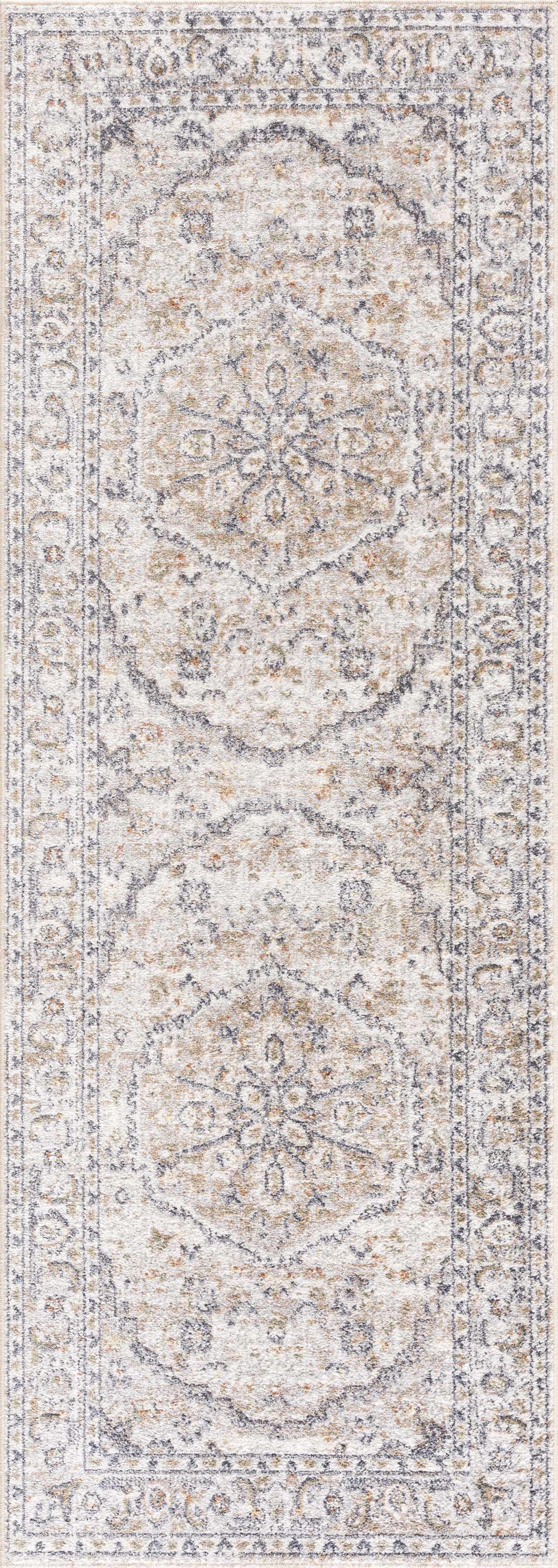 Cream Hiti Washable area rug