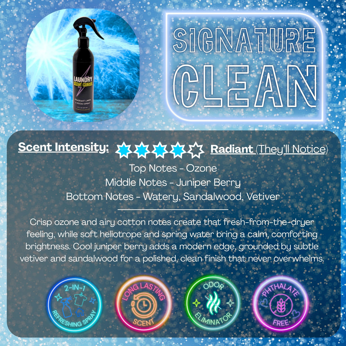 Linen & Room Spray for Bedding, Clothes & Home | Long-Lasting Fabric Refresher