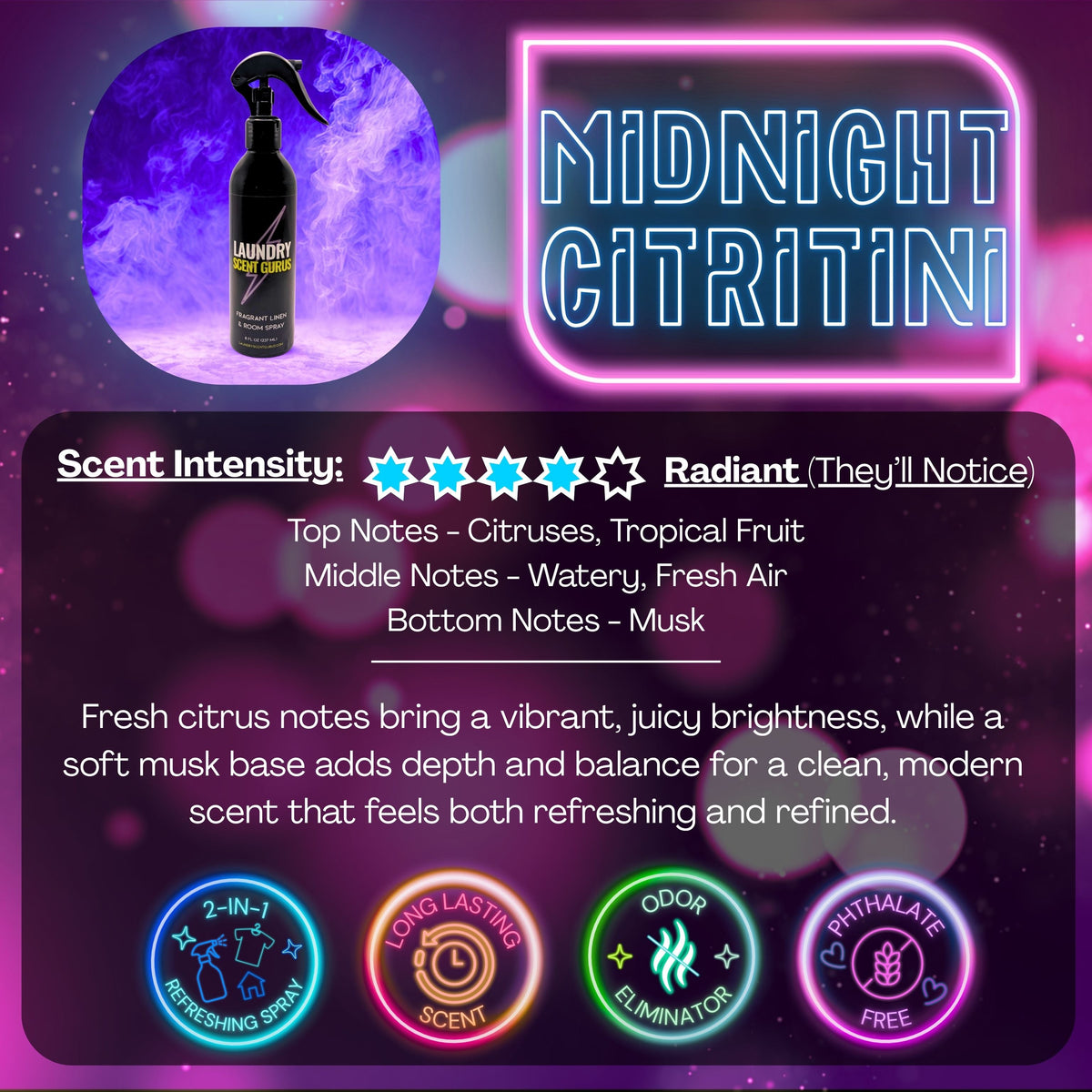Linen & Room Spray for Bedding, Clothes & Home | Long-Lasting Fabric Refresher