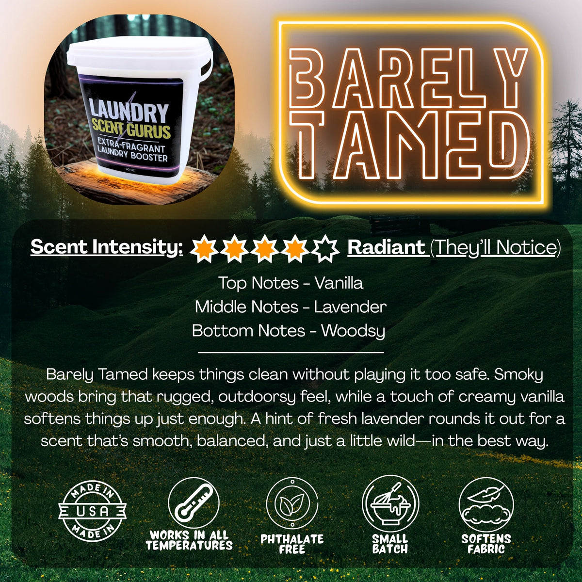 Extra-Scented Laundry Booster | 36oz or 72oz XL Tub | Fabric Softener