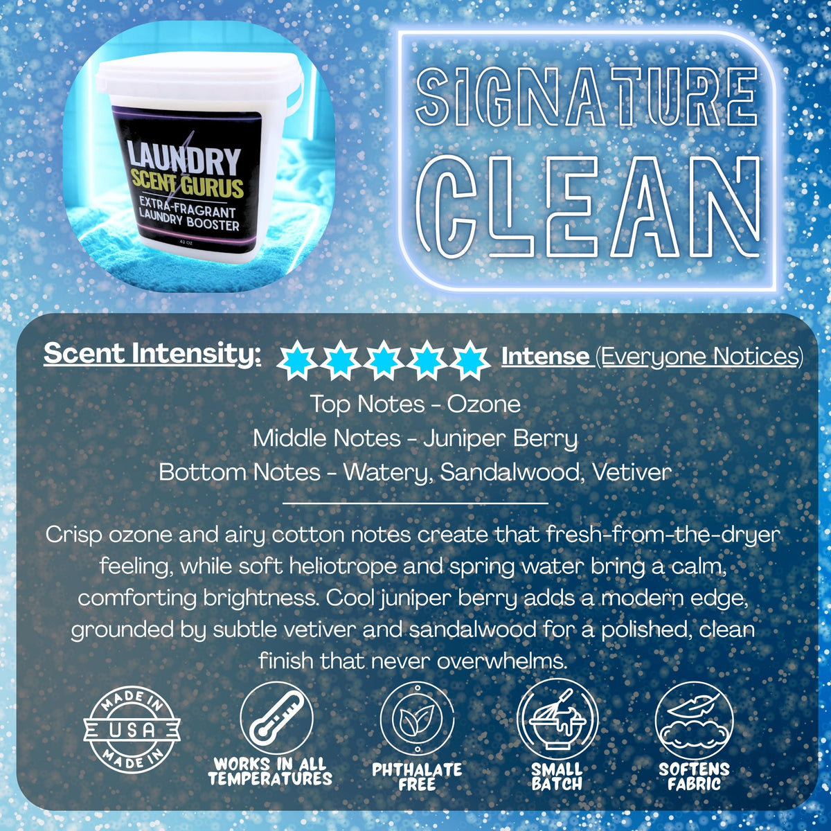 Extra-Scented Laundry Booster | 36oz or 72oz XL Tub | Fabric Softener