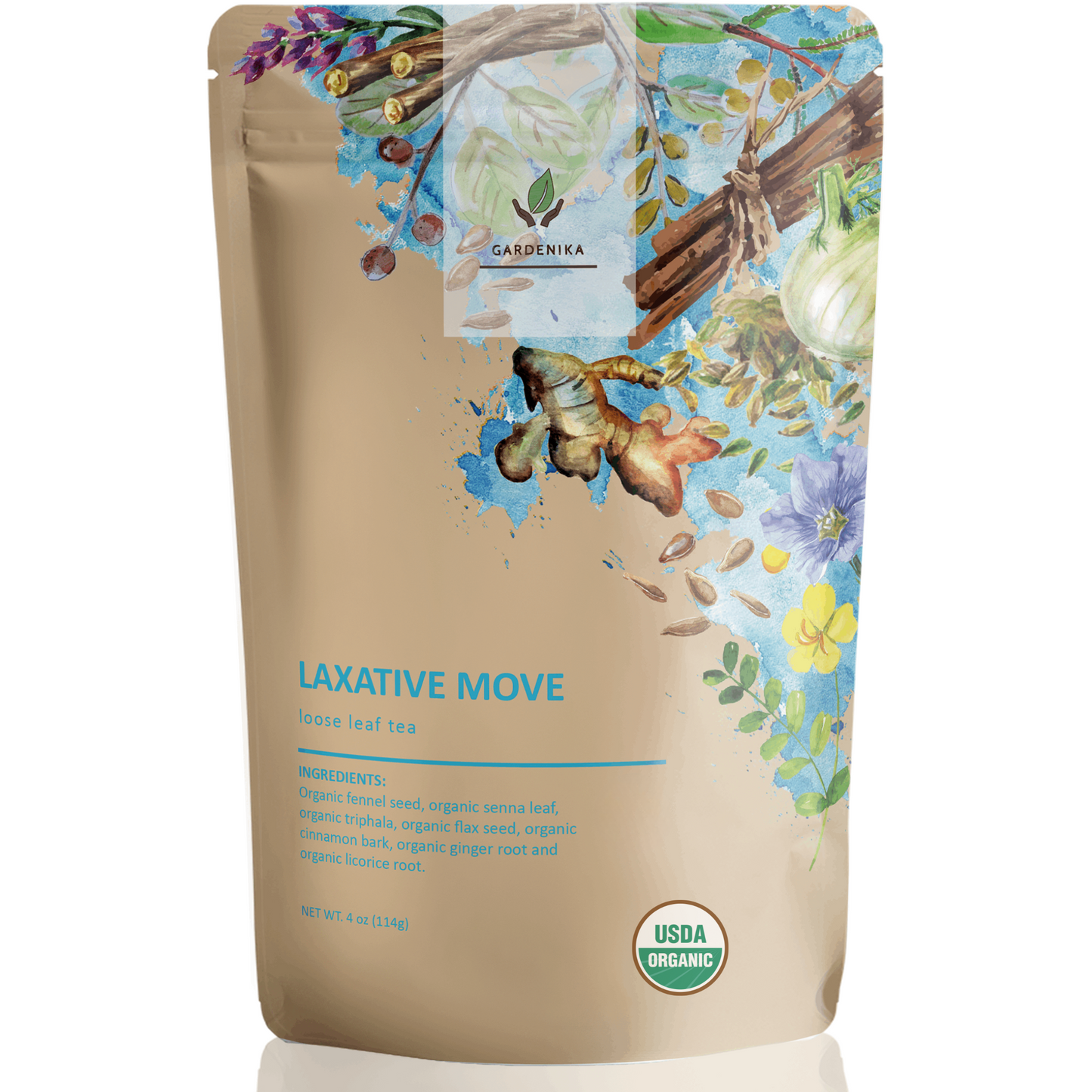 Constipation Relief Tea, Gentle Laxative | Senna & Fennel | Organic