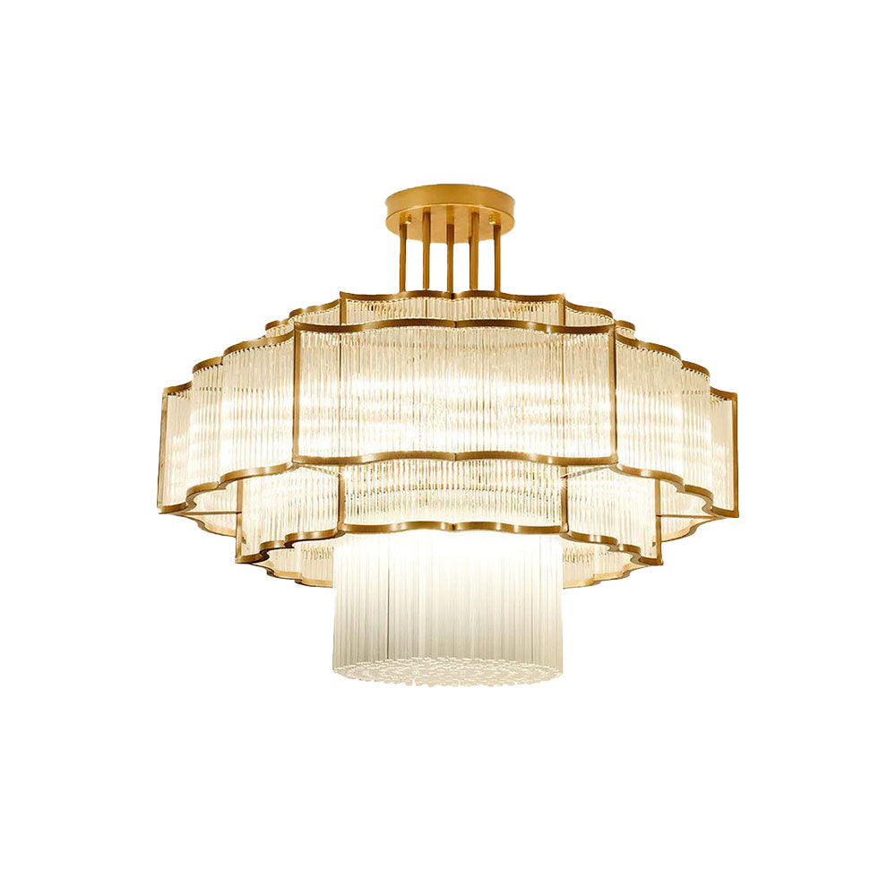 Layered Crystal Ceiling Light