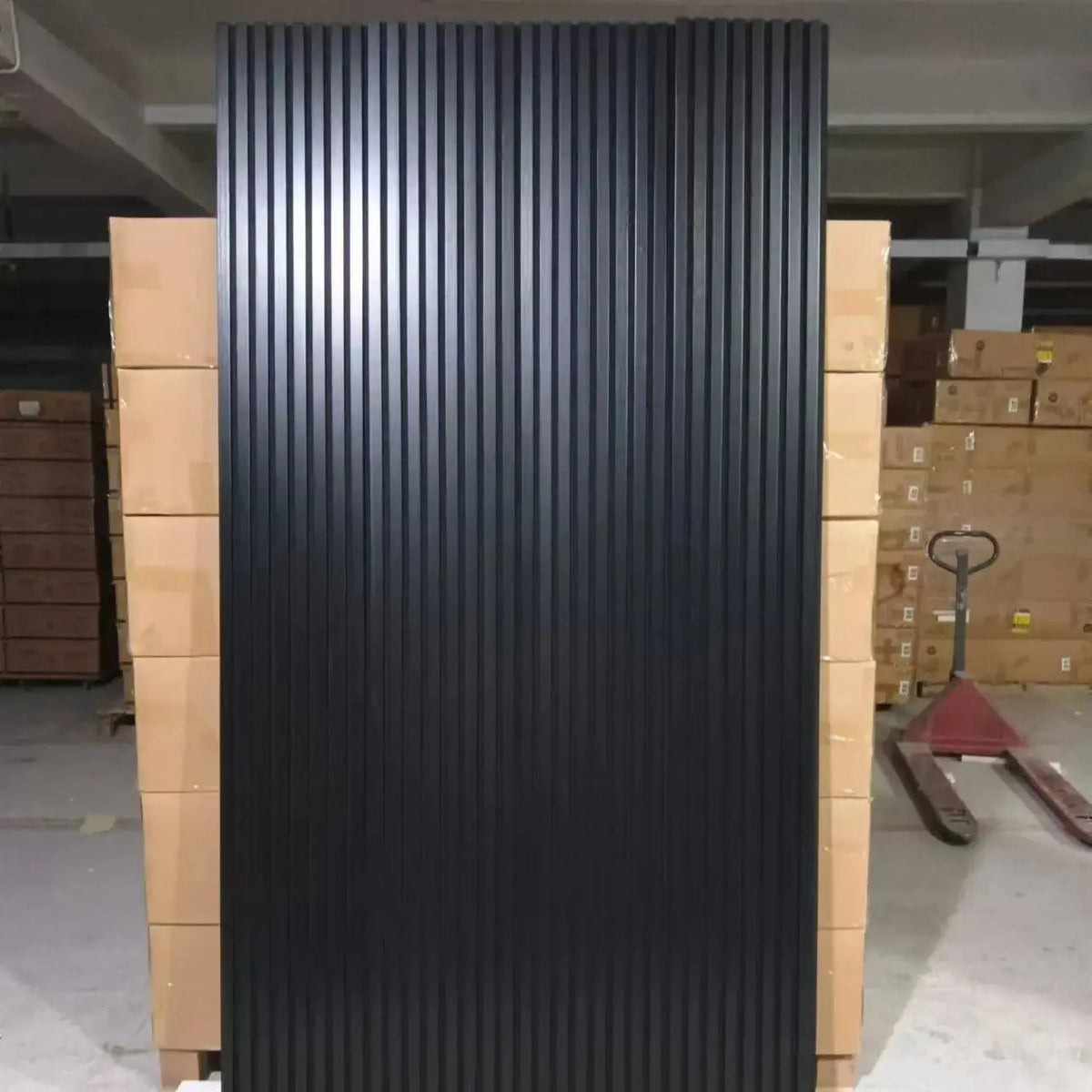 Luxury Black Acoustic Solid Wood Wall Panels ( 2 Panels Per Box）