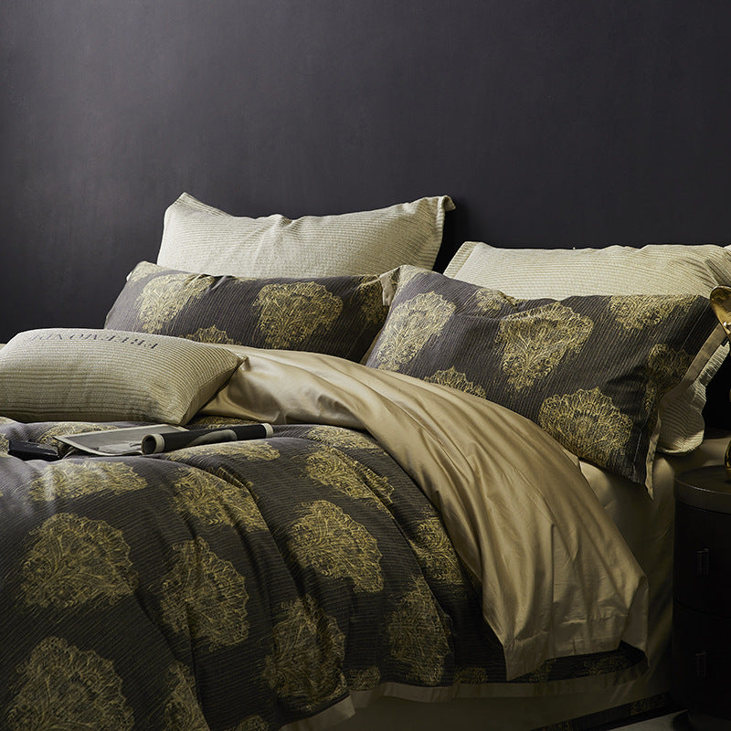 Luxury Vintage Style 160TC Long-Staple Cotton Bedding Set | 3CARATS