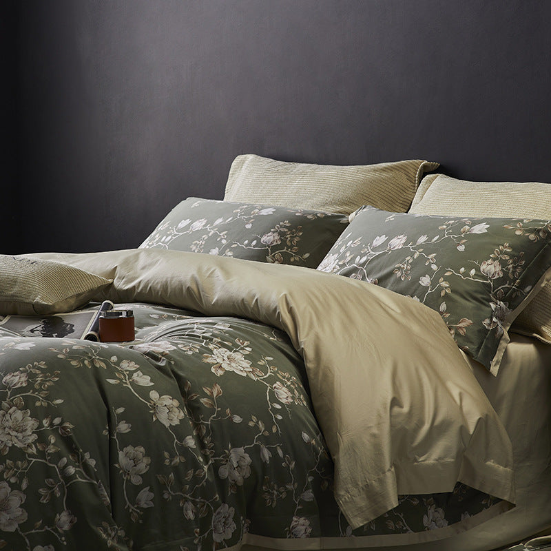 Luxury Vintage Style 160TC Long-Staple Cotton Bedding Set | 3CARATS