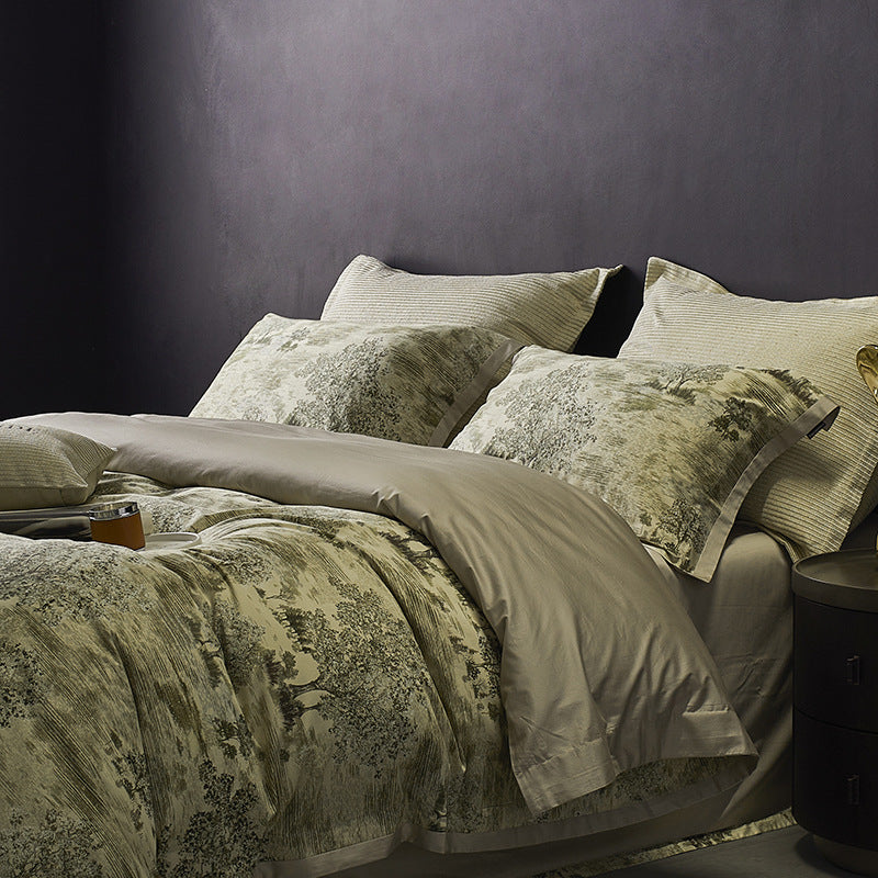 Luxury Vintage Style 160TC Long-Staple Cotton Bedding Set | 3CARATS