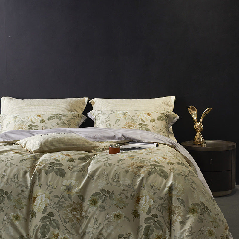 Luxury Vintage Style 160TC Long-Staple Cotton Bedding Set | 3CARATS