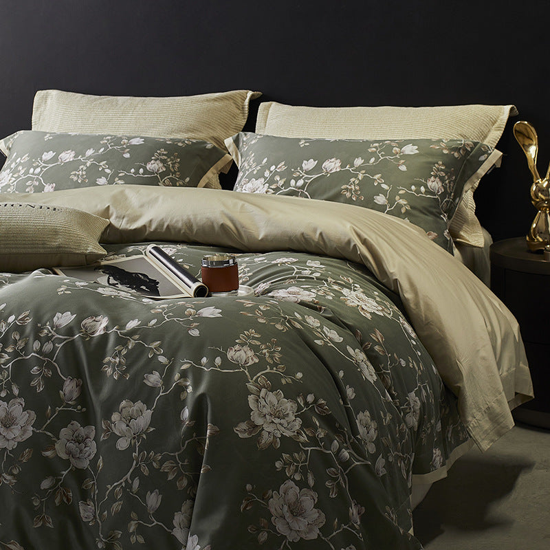 Luxury Vintage Style 160TC Long-Staple Cotton Bedding Set | 3CARATS