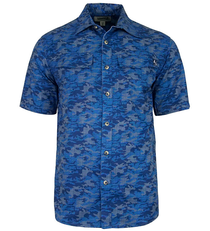 Men's Dot Camo UV Vented Solar Outdoor Shirt