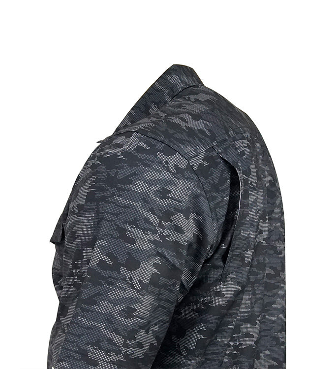 Men's Dot Camo UV Vented Solar Outdoor Shirt