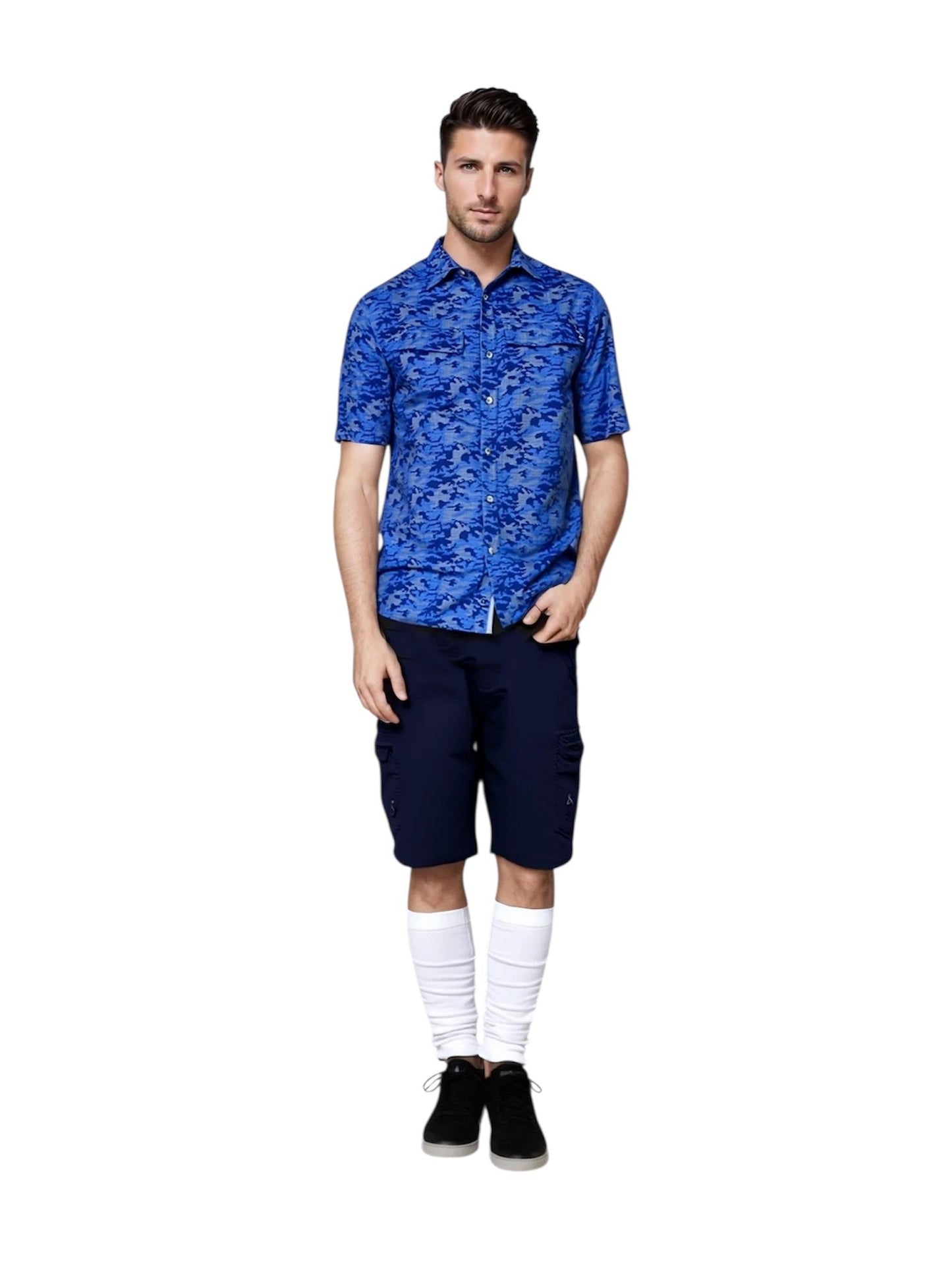 Men's Dot Camo UV Vented Solar Outdoor Shirt