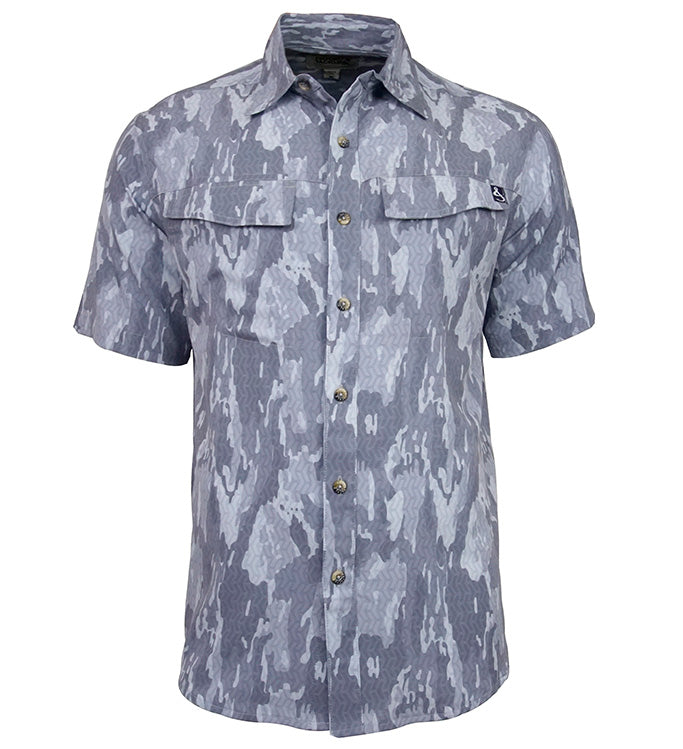 Men's Geo Camo UV Vented Solar Outdoor Shirt