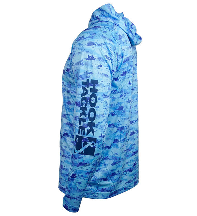 Men's Bill Camo UV Sun Outdoor Hoodie