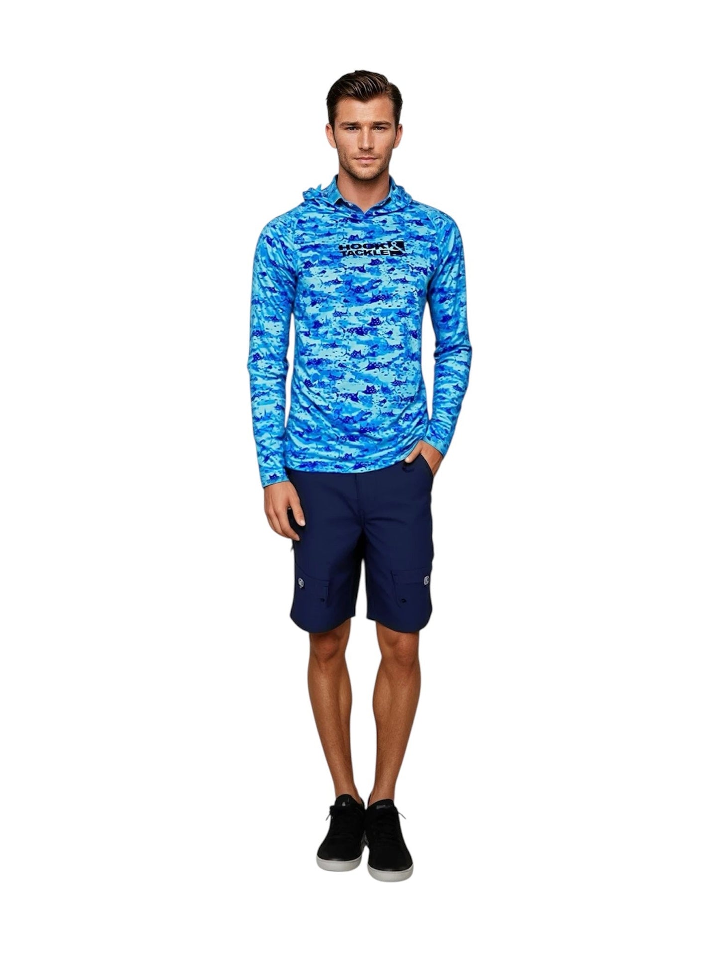 Men's Bill Camo UV Sun Outdoor Hoodie