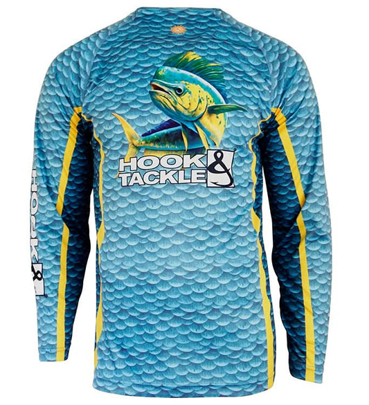 Men's Mahi Scales L/S UV Sun Outdoor Shirt