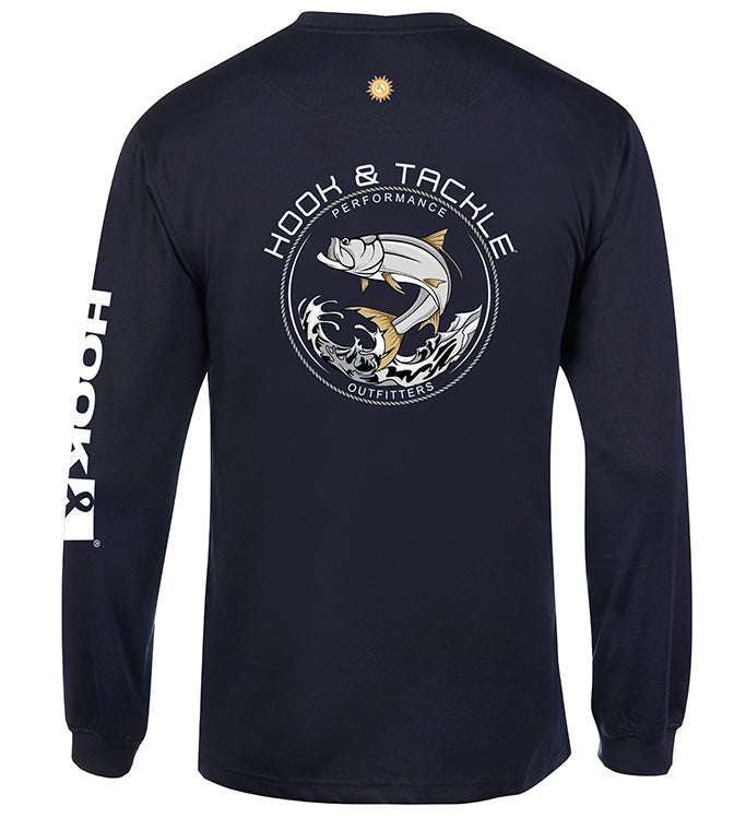 Men's Tarpon Leap Thrust L/S UV Solar Outdoor T-Shirt