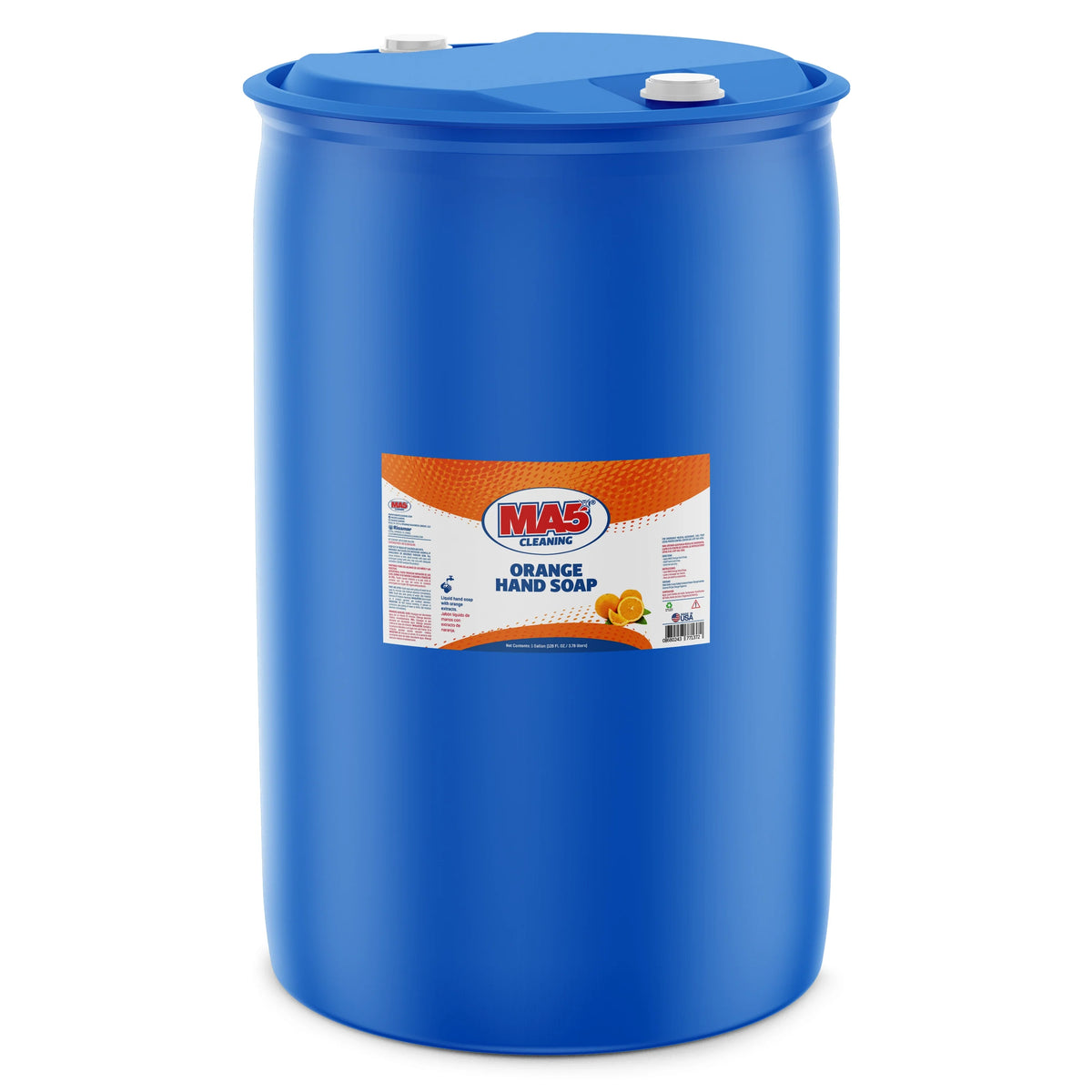 MA5X Orange Power Hand Soap 55-Gallon Drum | Glycerin-Conditioned Grease-Cutting Formula