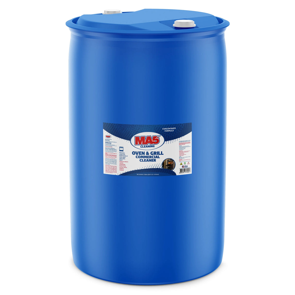 MA5X Heavy-Duty Oven & Grill Degreaser 55-Gallon Drum | Commercial Kitchen, pH 13-14