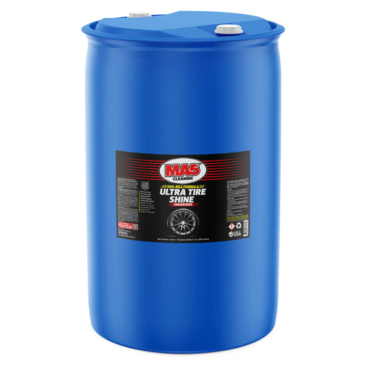 MA5X Ultra Tire Shine 55-Gallon Drum | Water-Based, Non-Sling Fleet Tire Dressing