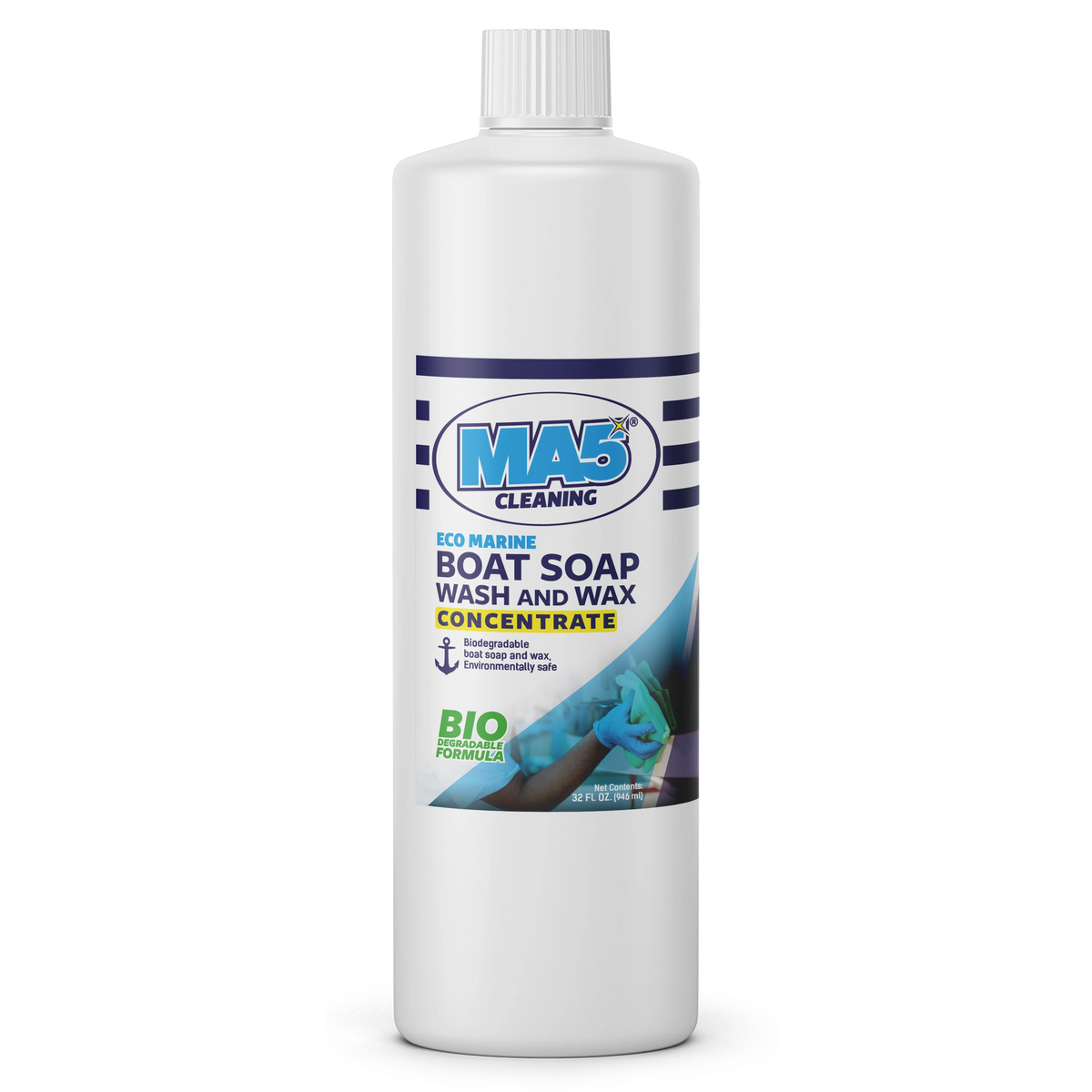 MA5X Marine Wash & Wax - Concentrated Boat Cleaner & Protectant
