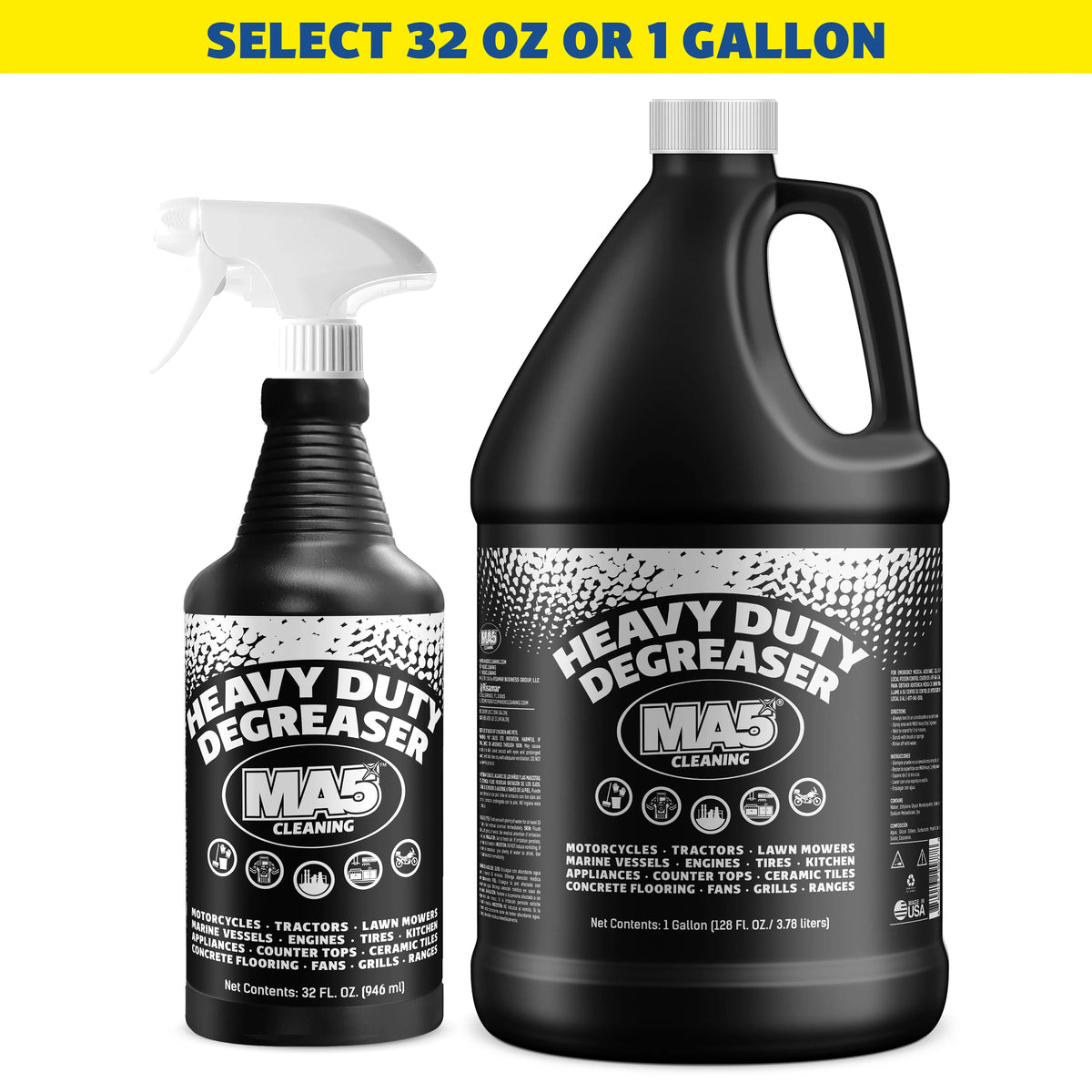 MA5X Heavy-Duty Black Degreaser | Commercial Grade pH 12-13