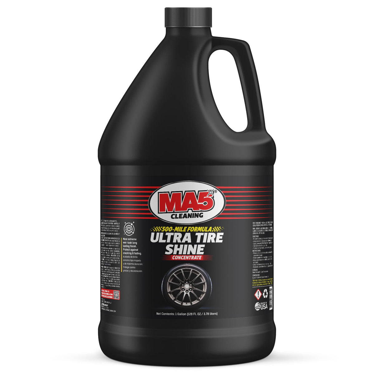 MA5X Ultra Tire Shine: Non-Sling Wet Look Dressing