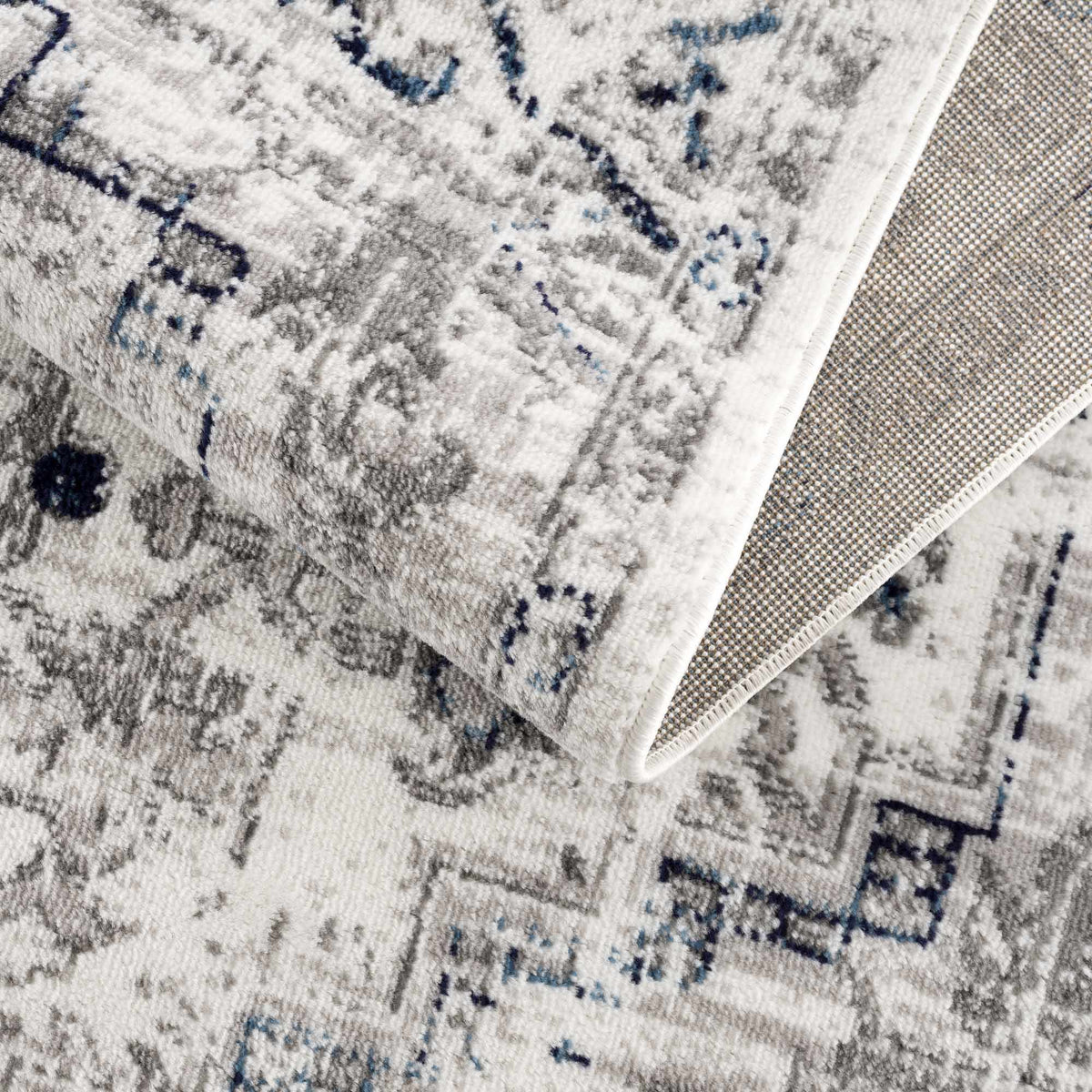 Buenaventura Cream & Navy Area Rug - Clearance
