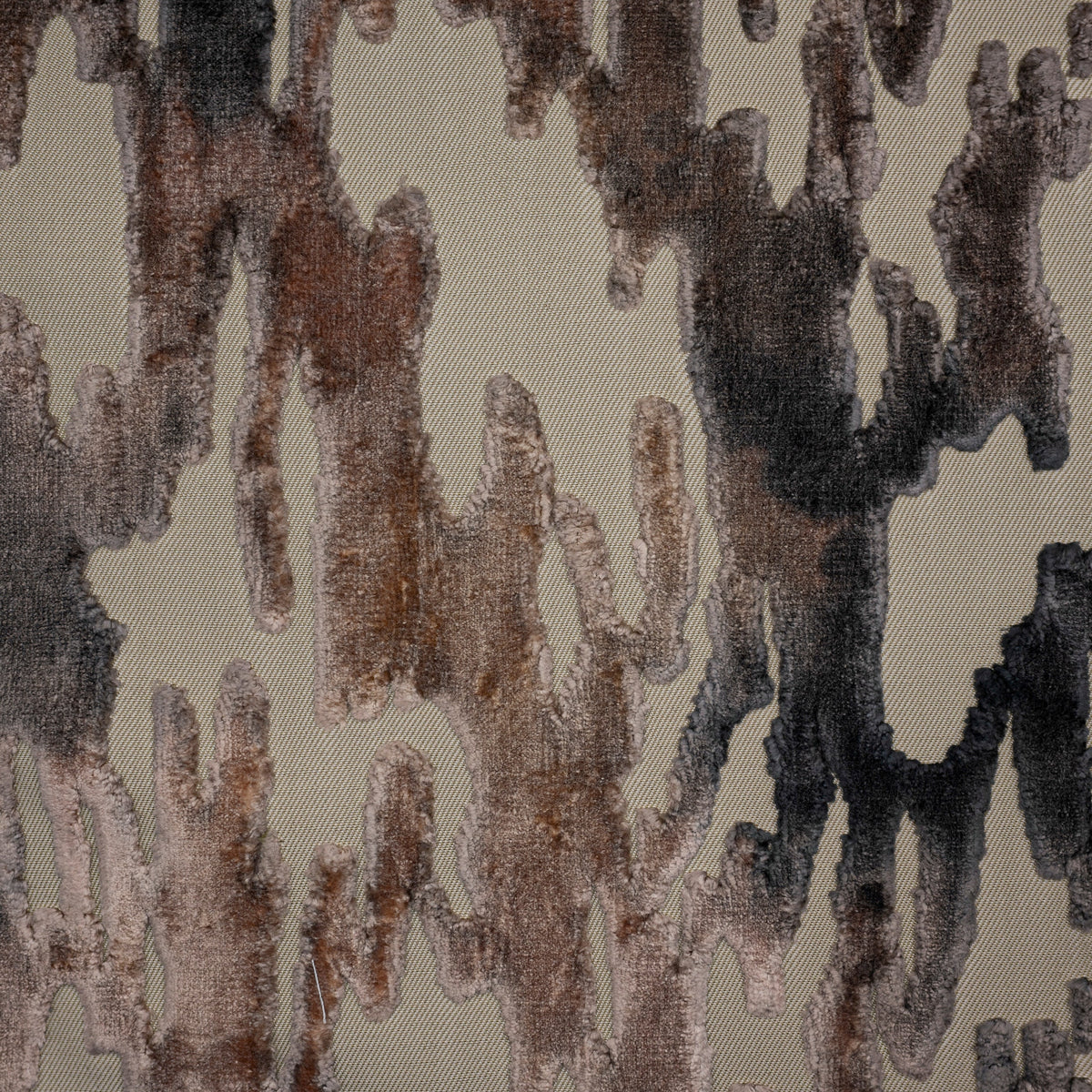 MONTEGO - PRINTED RAYON CUT VELVET JACQUARD DESIGN UPHOLSTERY FABRIC BY THE YARD