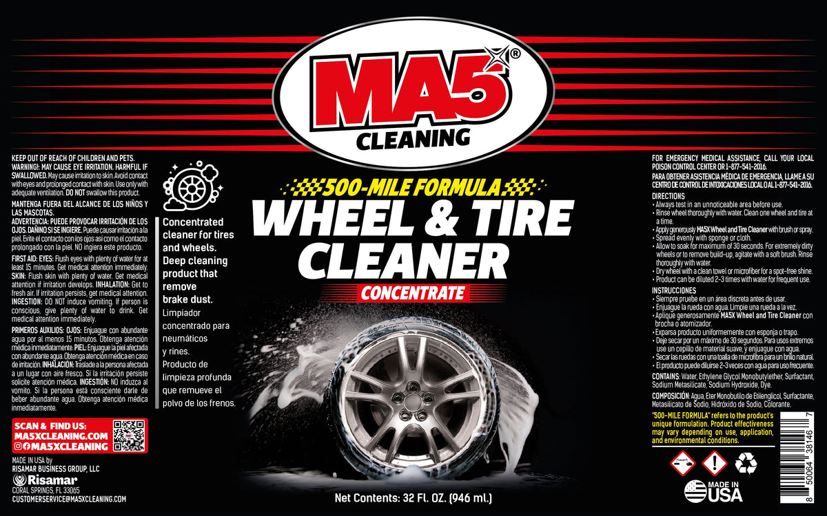 MA5X Concentrated Wheel & Tire Cleaner: Brake Dust Remover