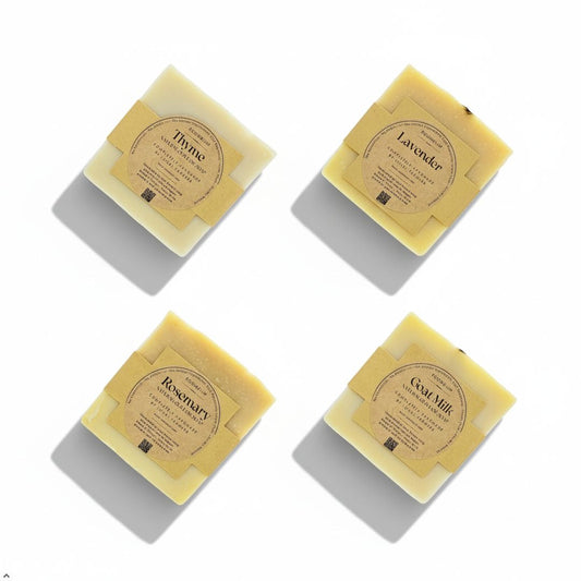 Roomsium Handmade Olive Oil Soap Bars Set 130g (4 Bars)