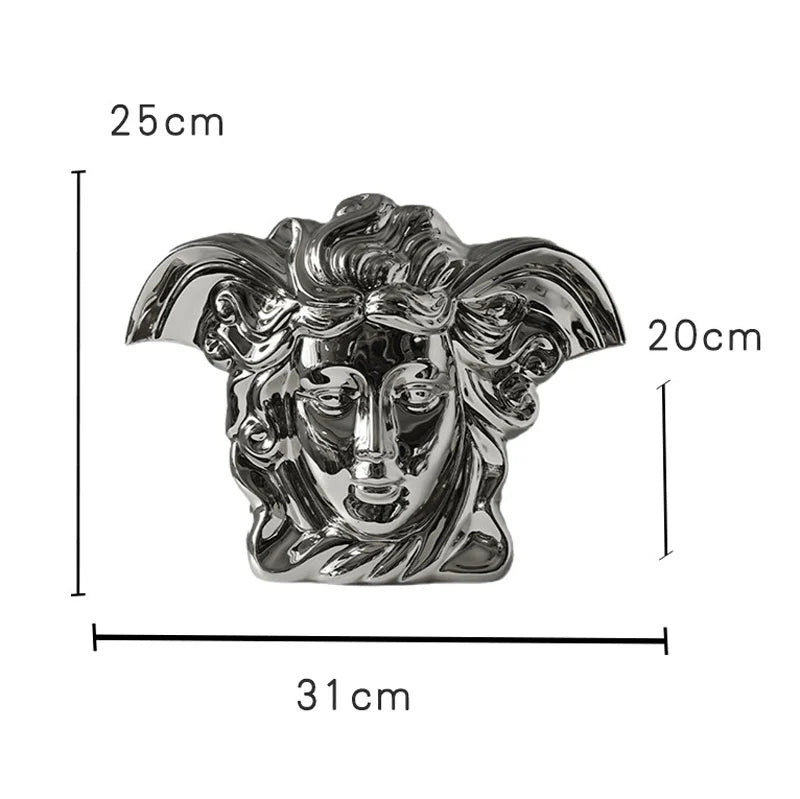 Medusa Luxe Electroplated Ceramic Vase