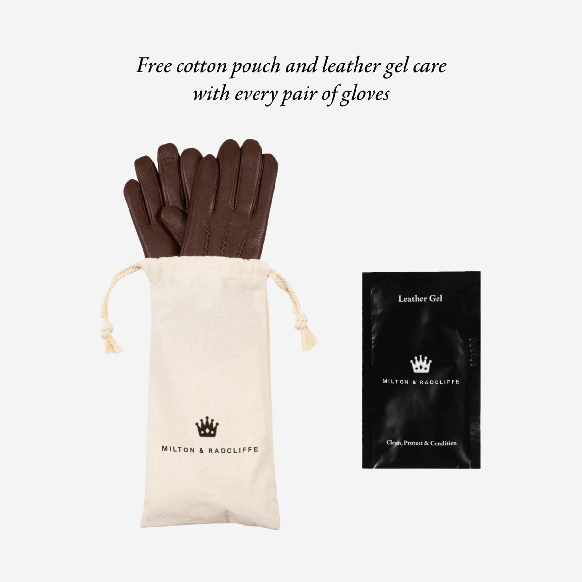 Julian (dark brown) - Classic sheepskin leather gloves with warm fleece lining and touchscreen feature