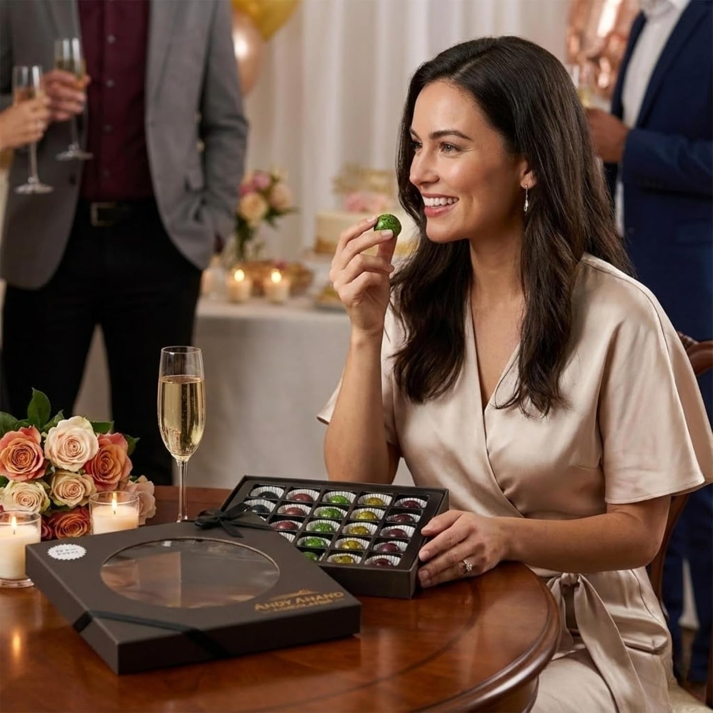 Andy Anand's Monet Collection, a Symphony of Chocolate Bon Bon Truffles: A Melodic Medley of 25 Exquisite Pieces, Crafted in Belgium (6.52 oz)