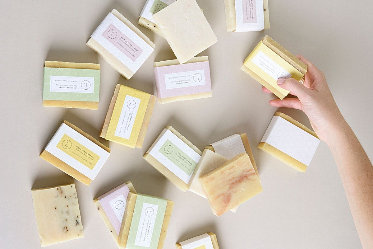 2 x Natural Handmade Soap Bars with Essential Oils – Choose a Scent