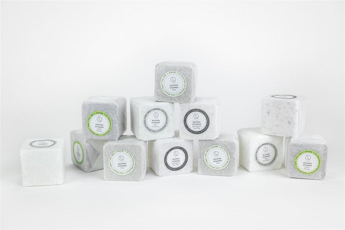 Earthy Shower Steamer Gift Box – 12 Natural Steamers