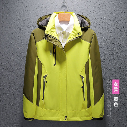 Women Thin Outdoor Waterproof All Year Round Shell Jacket