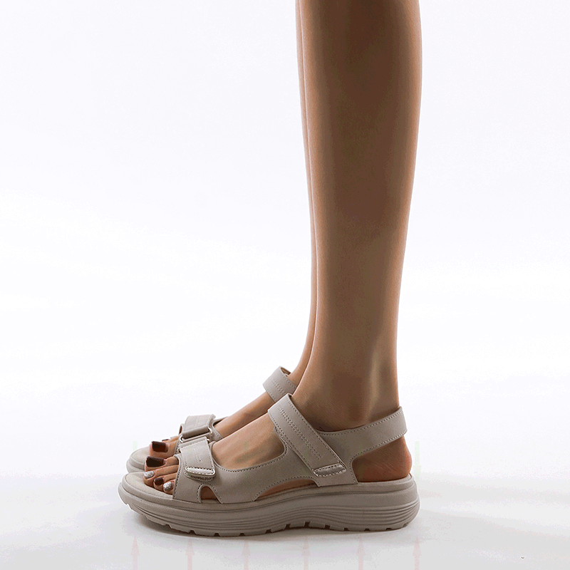 One-Strap Comfortable Sports Velcro Mid-Heel Lightweight Sandals