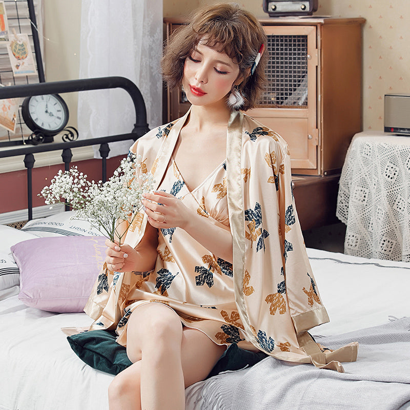 Women Ice Silk Pajamas