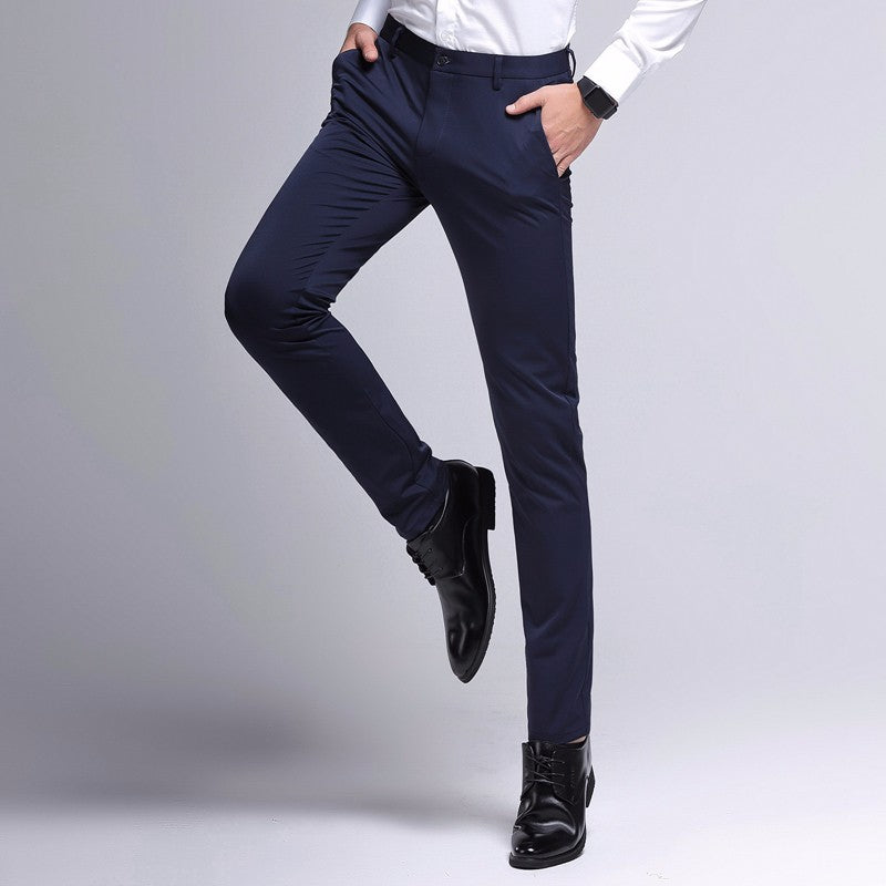 Brand Summer Slim-Fit Casual Suit Pants