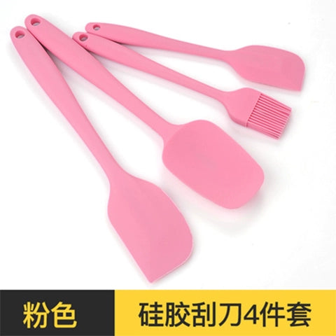 Silicone Spatula Three-Piece Set Snowflake Crisp Baking Tool Cream Shovel Cake Scraper Stirring Knife Suit