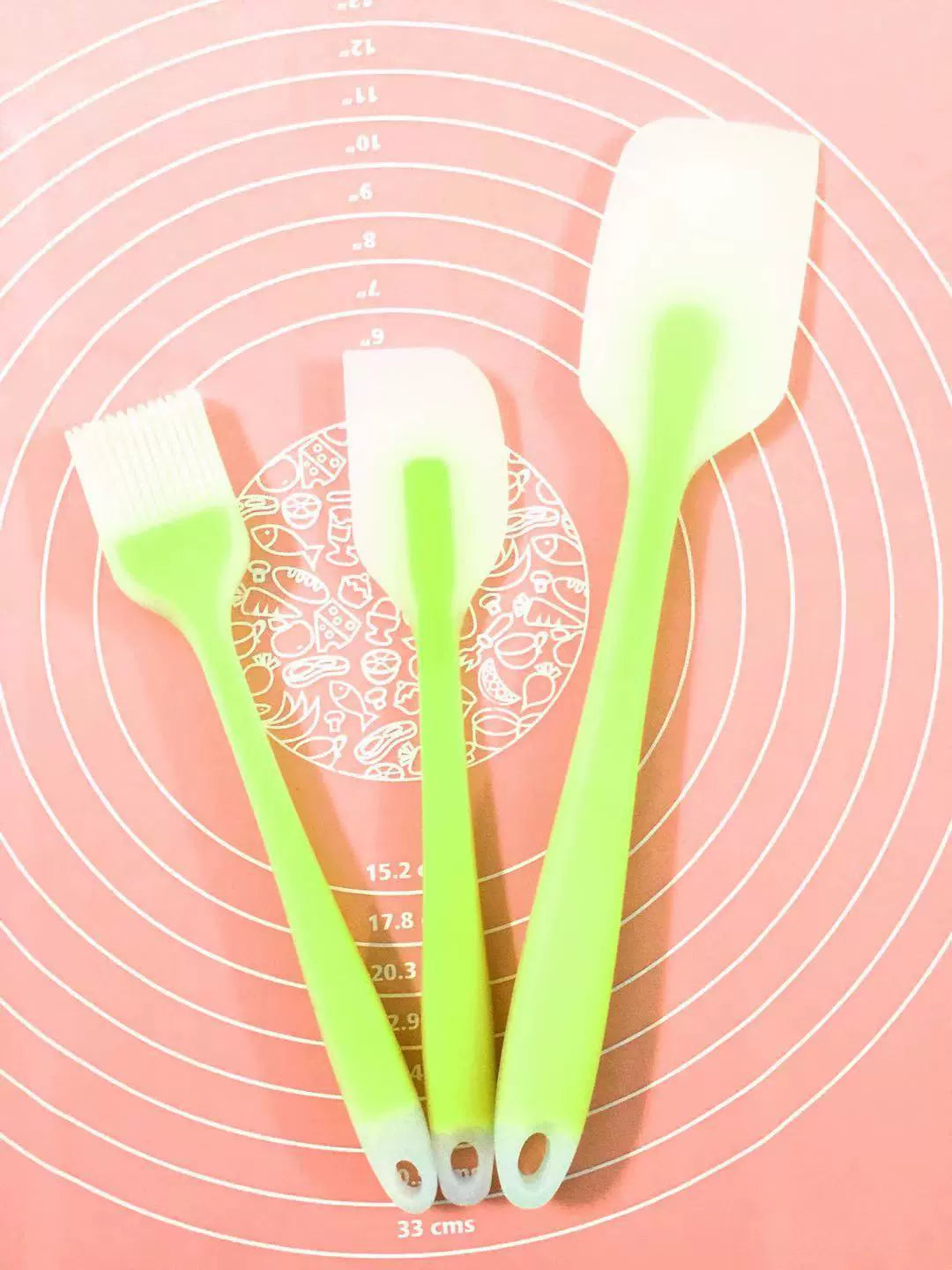 Silicone Spatula Three-Piece Set Snowflake Crisp Baking Tool Cream Shovel Cake Scraper Stirring Knife Suit