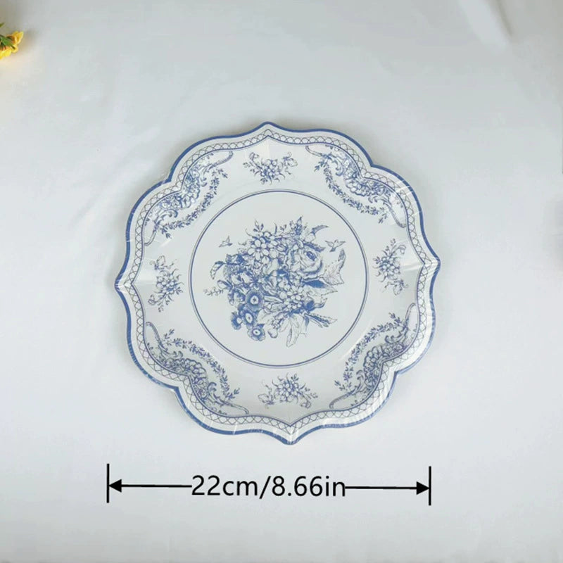 Rose Paper Banquet Afternoon Tea Holiday Supplies Plate