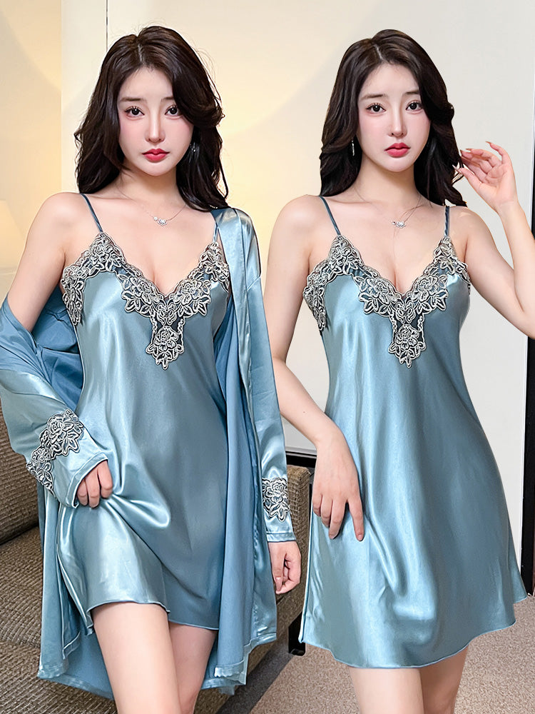 Women Ice Silk Pajamas