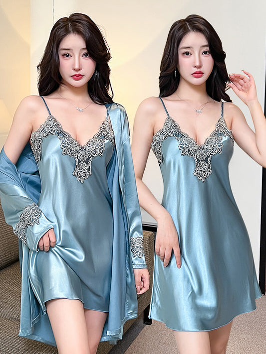Women Ice Silk Pajamas