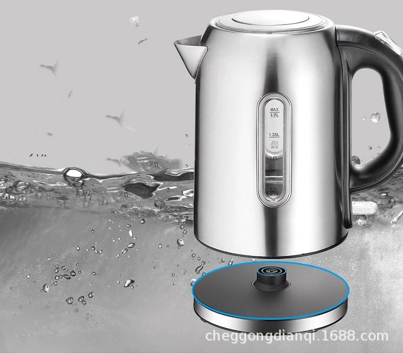110V Cross-Border Electric Kettle Household Water Boiling Kettle Automatic Power off Integrated 304 Stainless Steel Genuine Goods Large Capacity
