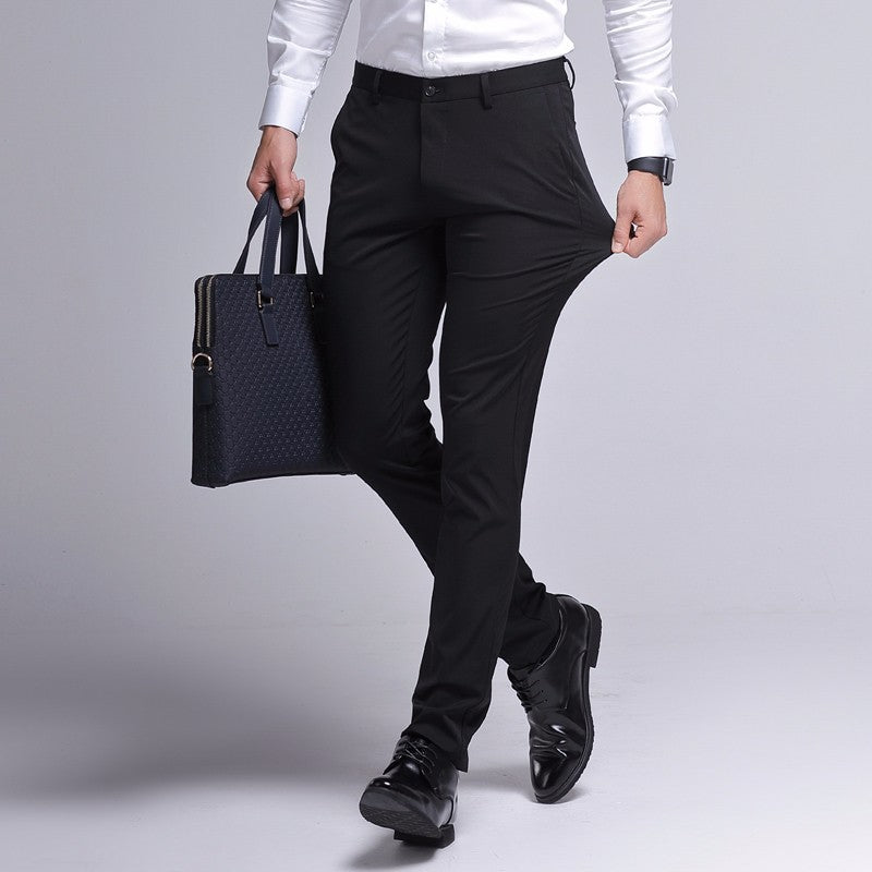 Brand Summer Slim-Fit Casual Suit Pants