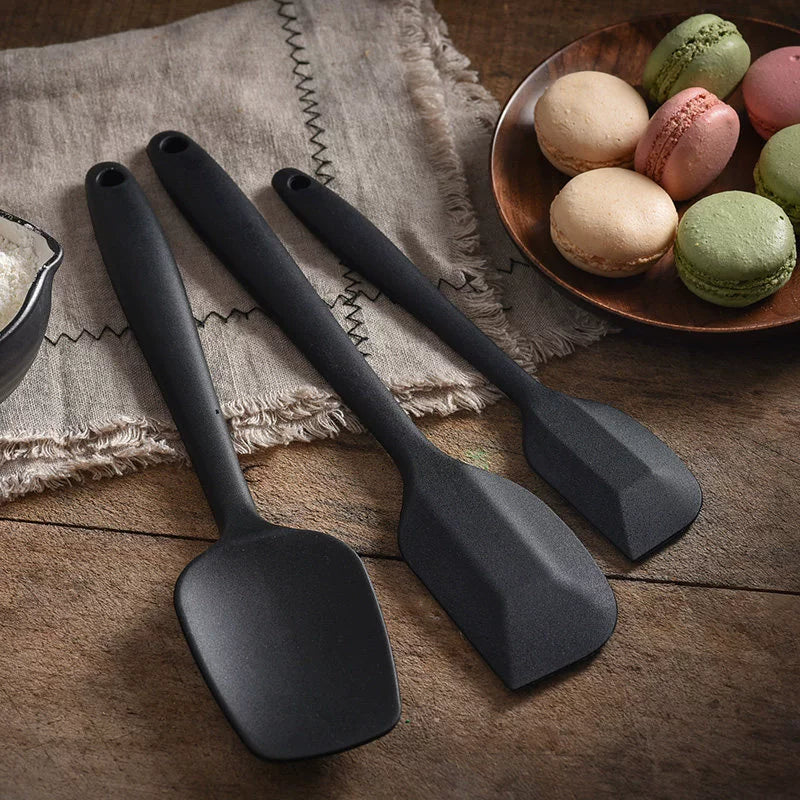 Silicone Spatula Three-Piece Set Snowflake Crisp Baking Tool Cream Shovel Cake Scraper Stirring Knife Suit