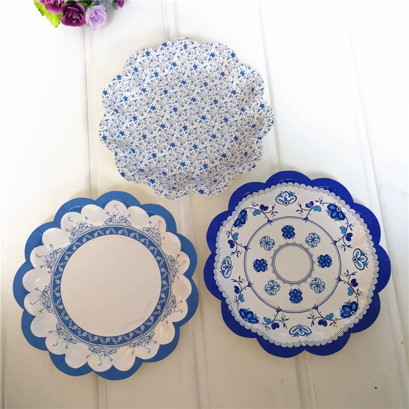 Rose Paper Banquet Afternoon Tea Holiday Supplies Plate